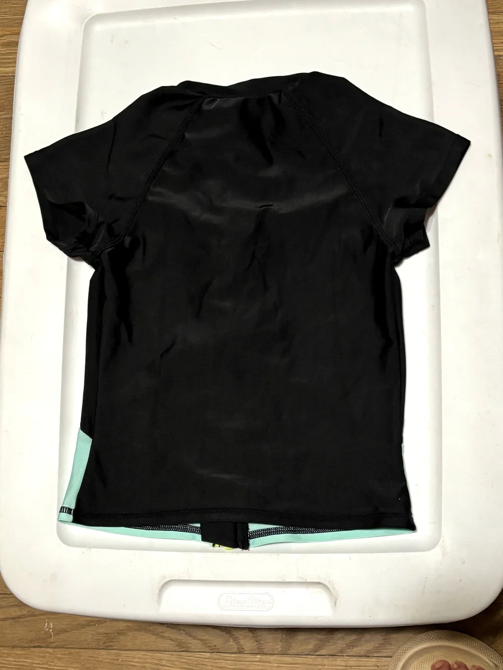 Art Class Kid’s Small/Medium Black, Teal, & Pink Three-Piece Swimwear Set